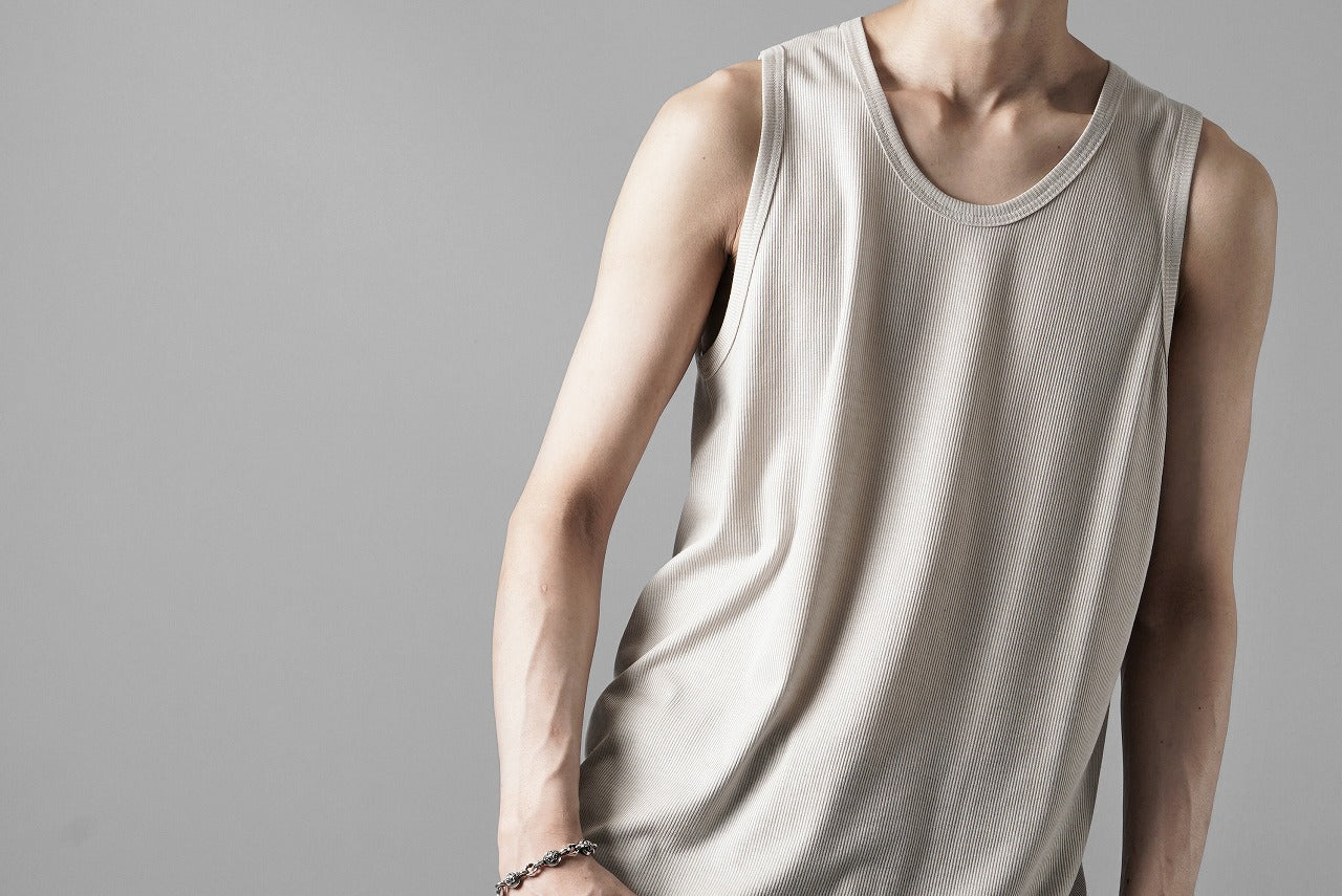N/07 MINIMAL TANK TOP / MVS SPIRAL TELECO (GREIGE) - Image 17