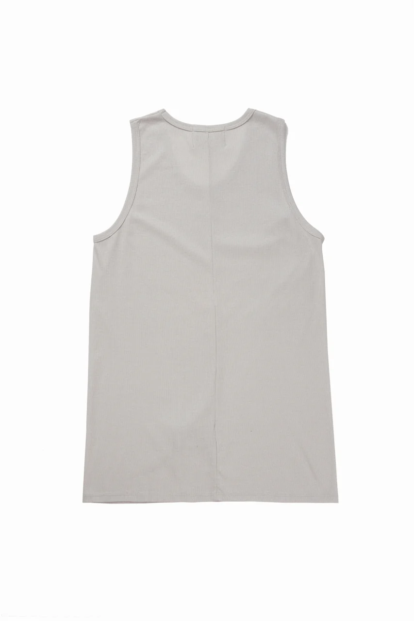 N/07 MINIMAL TANK TOP / MVS SPIRAL TELECO (GREIGE) - Image 2