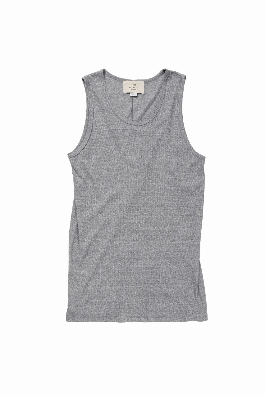 N/07 MINIMAL TANK TOP / MVS SPIRAL TELECO (HEATHER) - Image 2