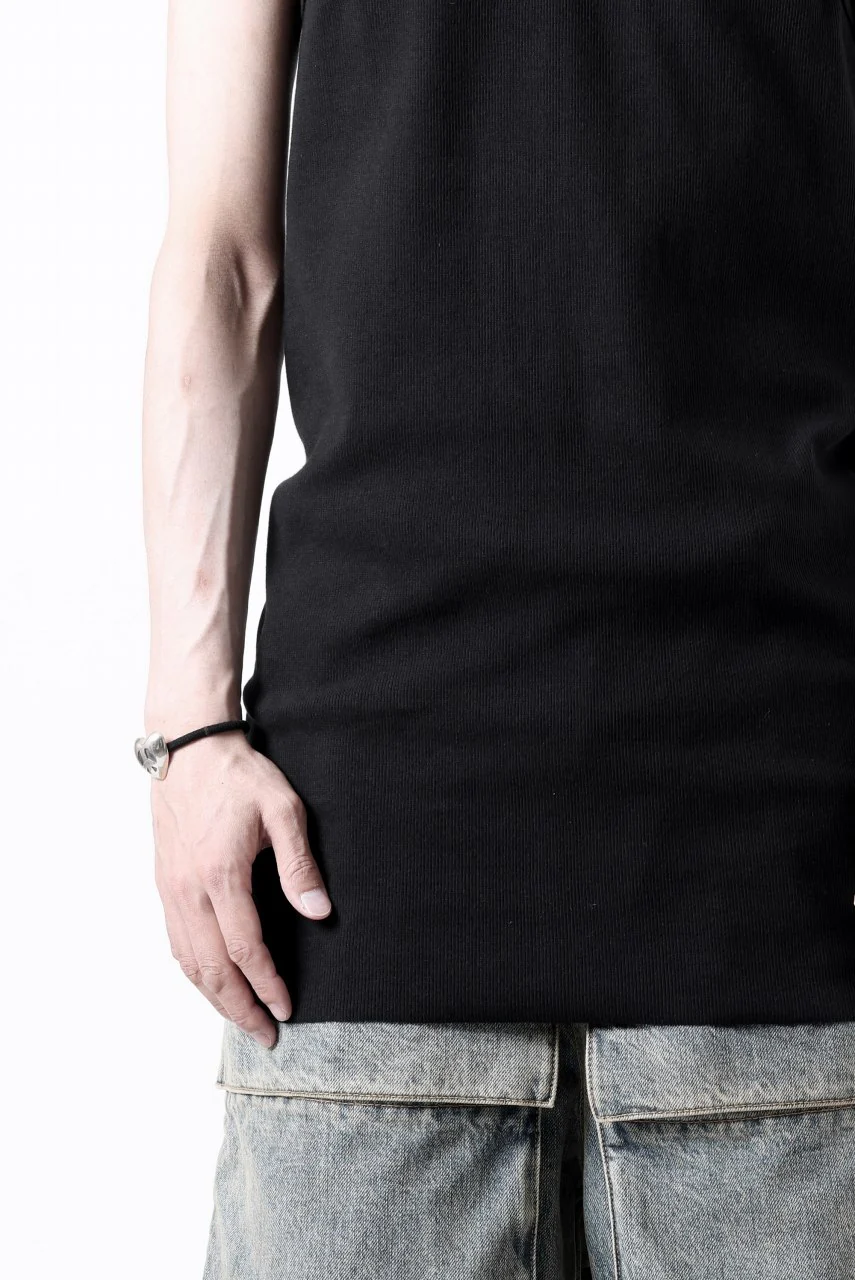 N/07 MINIMAL TANK TOP / SUPER STRETCH BARE TELECO (BLACK) - Image 17