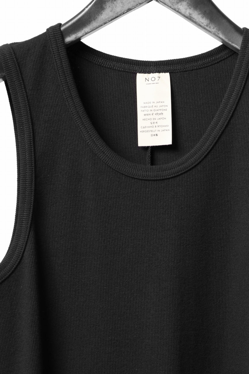 N/07 MINIMAL TANK TOP / SUPER STRETCH BARE TELECO (BLACK) - Image 11