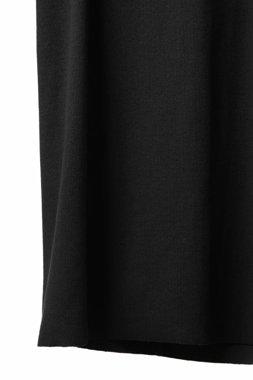 N/07 MINIMAL TANK TOP / SUPER STRETCH BARE TELECO (BLACK) - Image 12