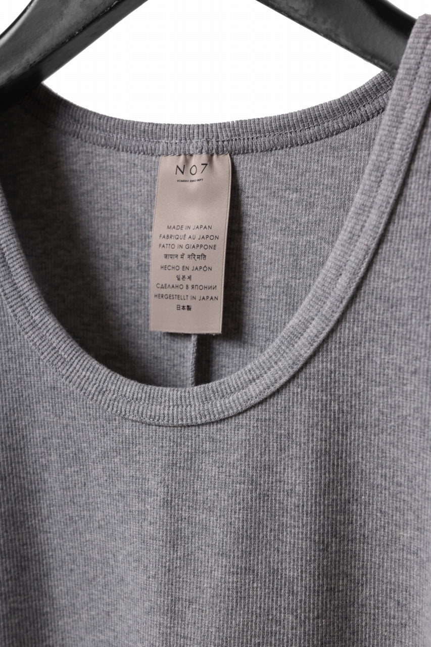 N/07 MINIMAL TANK TOP / SUPER STRETCH BARE TELECO (HEATHER GREY) - Image 11