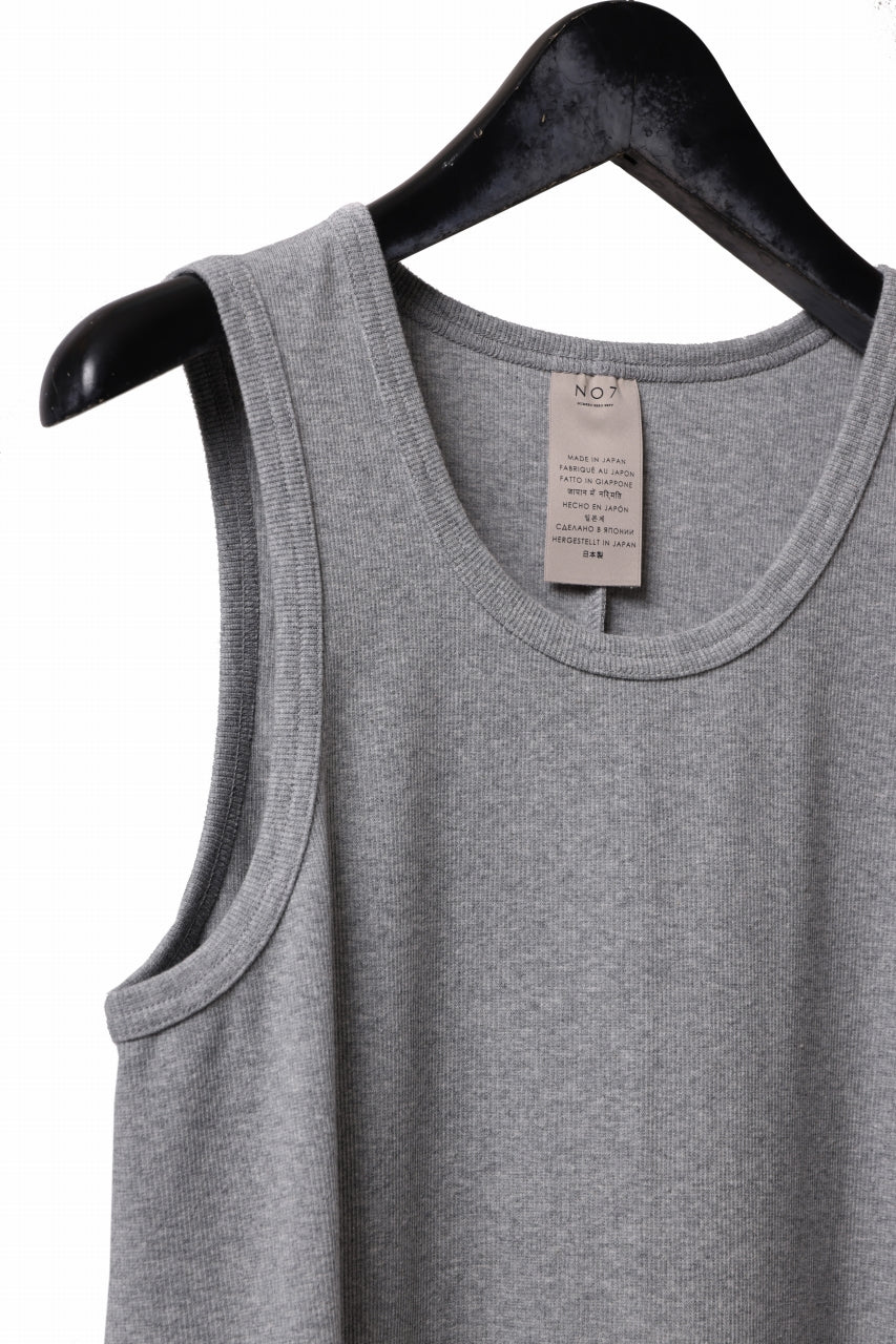N/07 MINIMAL TANK TOP / SUPER STRETCH BARE TELECO (HEATHER GREY) - Image 12