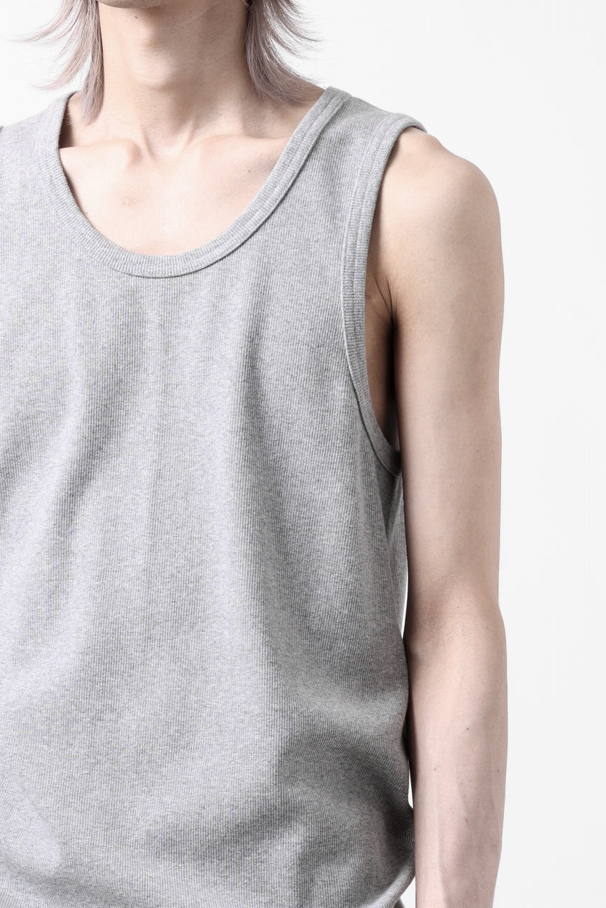 N/07 MINIMAL TANK TOP / SUPER STRETCH BARE TELECO (HEATHER GREY) - Image 16