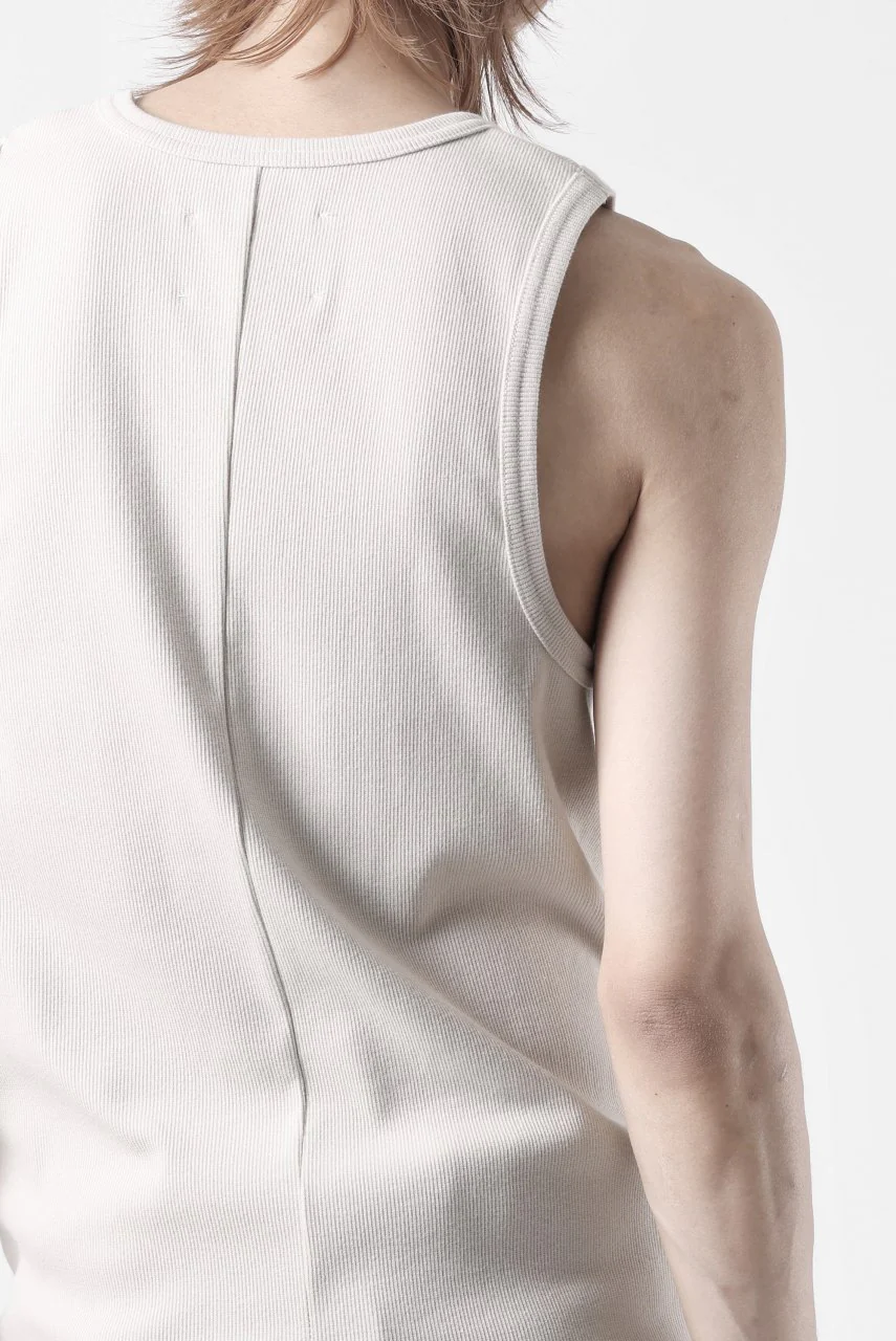 N/07 MINIMAL TANK TOP / SUPER STRETCH BARE TELECO (LIGHT BEIGE) - Image 18