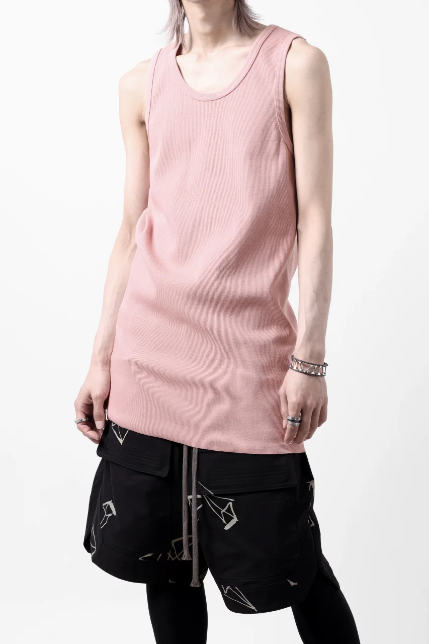 N/07 MINIMAL TANK TOP / SUPER STRETCH BARE TELECO (PINK) - Image 2