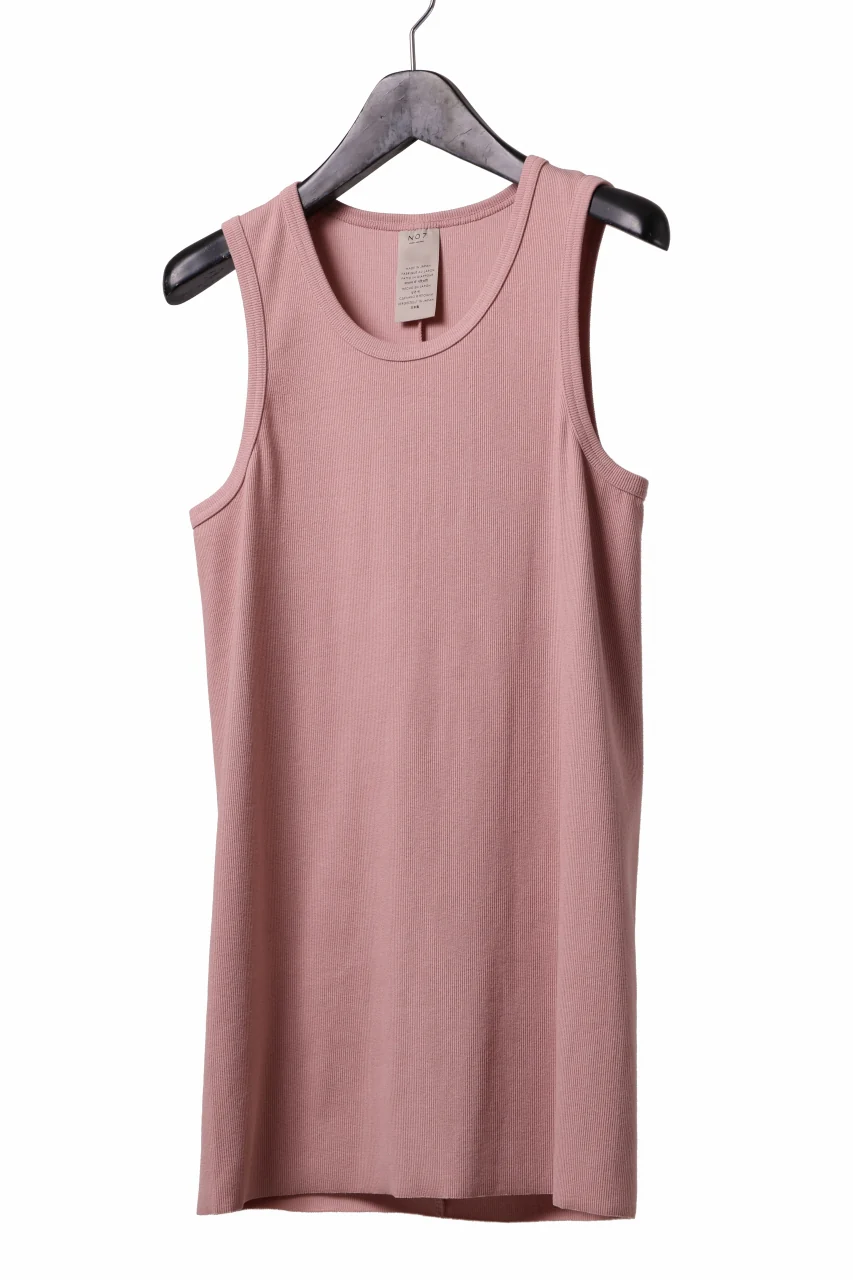 N/07 MINIMAL TANK TOP / SUPER STRETCH BARE TELECO (PINK) - Image 7