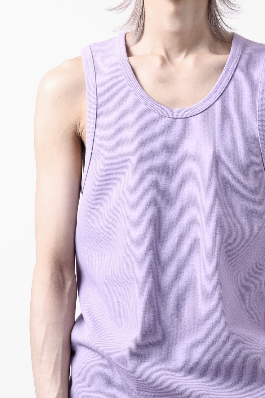 N/07 MINIMAL TANK TOP / SUPER STRETCH BARE TELECO (PURPLE) - Image 15