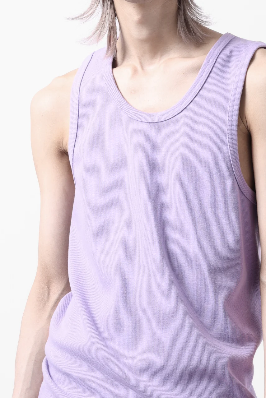 N/07 MINIMAL TANK TOP / SUPER STRETCH BARE TELECO (PURPLE) - Image 17