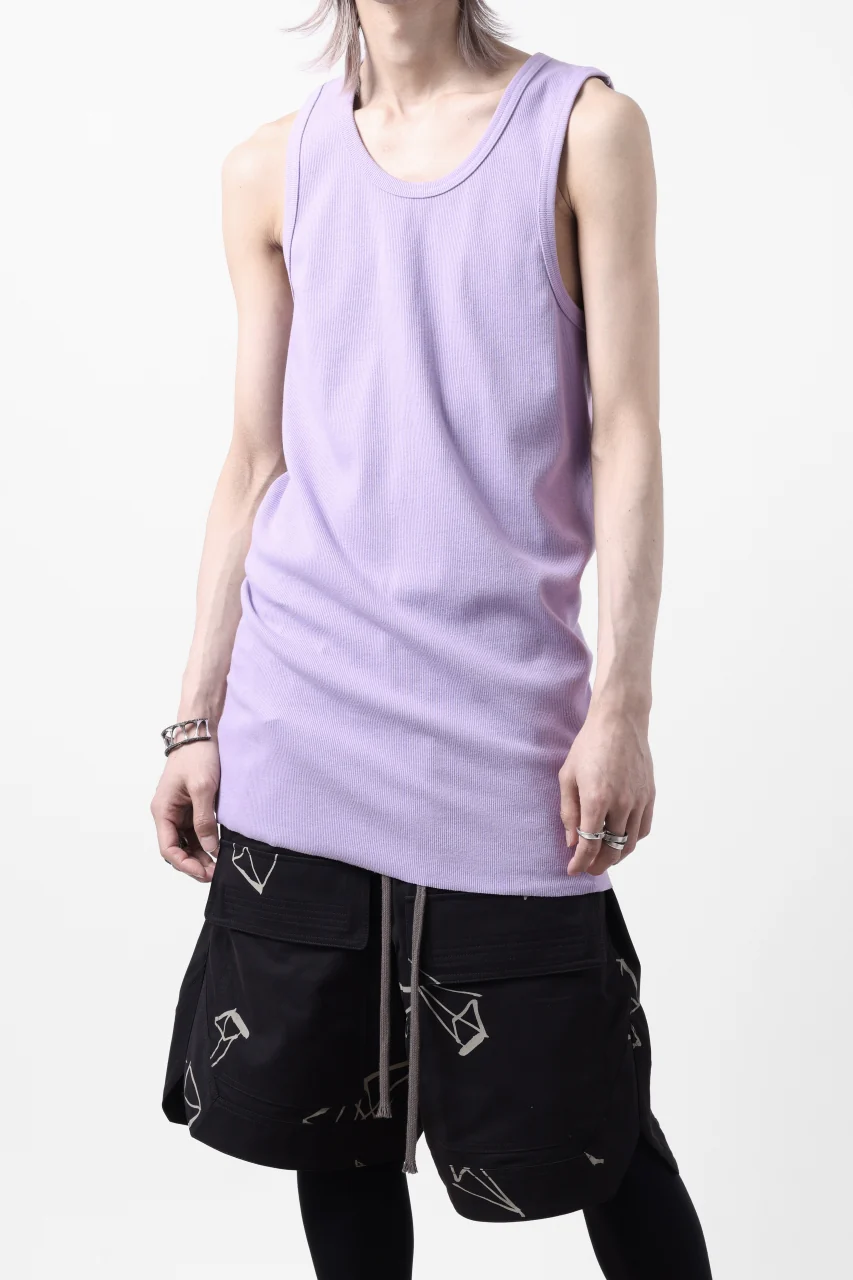 N/07 MINIMAL TANK TOP / SUPER STRETCH BARE TELECO (PURPLE) - Image 2