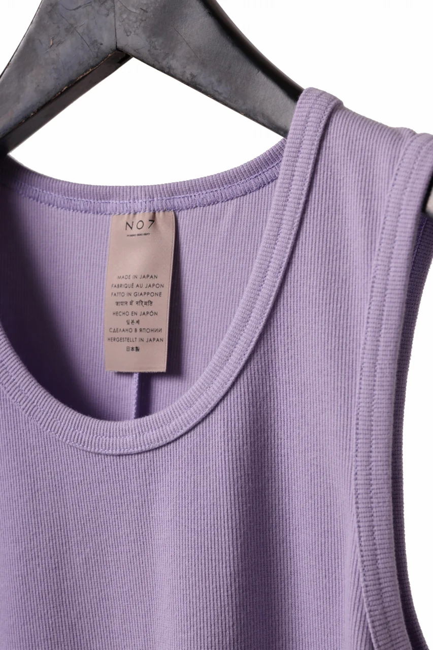 N/07 MINIMAL TANK TOP / SUPER STRETCH BARE TELECO (PURPLE) - Image 9