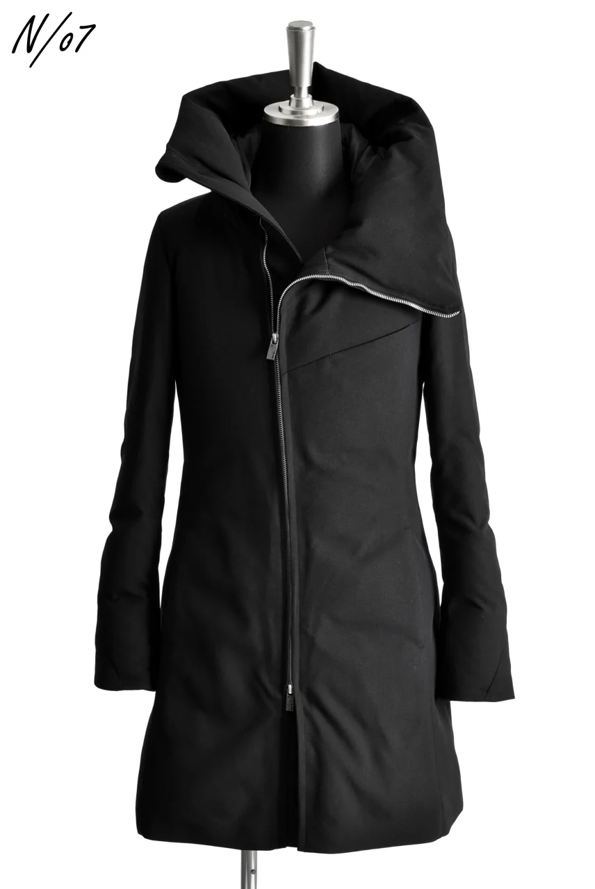 N/07 Mods Down Coat / Mixture Canvas (BLACK)