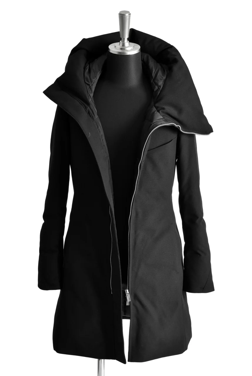 N/07 Mods Down Coat / Mixture Canvas (BLACK) - Image 6