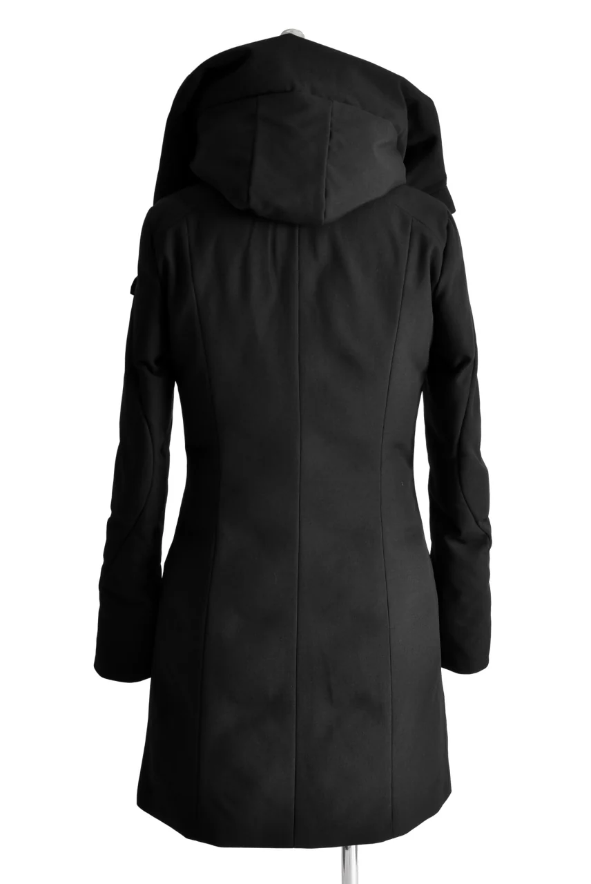 N/07 Mods Down Coat / Mixture Canvas (BLACK) - Image 8