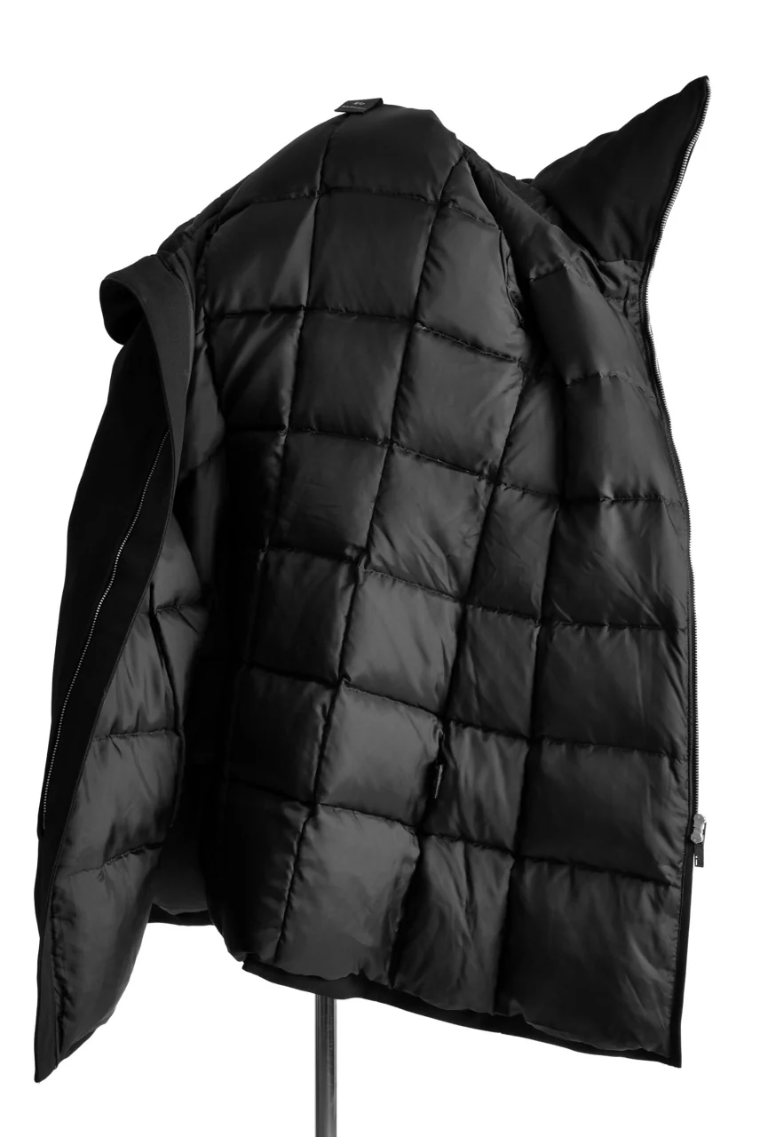 N/07 Mods Down Coat / Mixture Canvas (BLACK) - Image 9