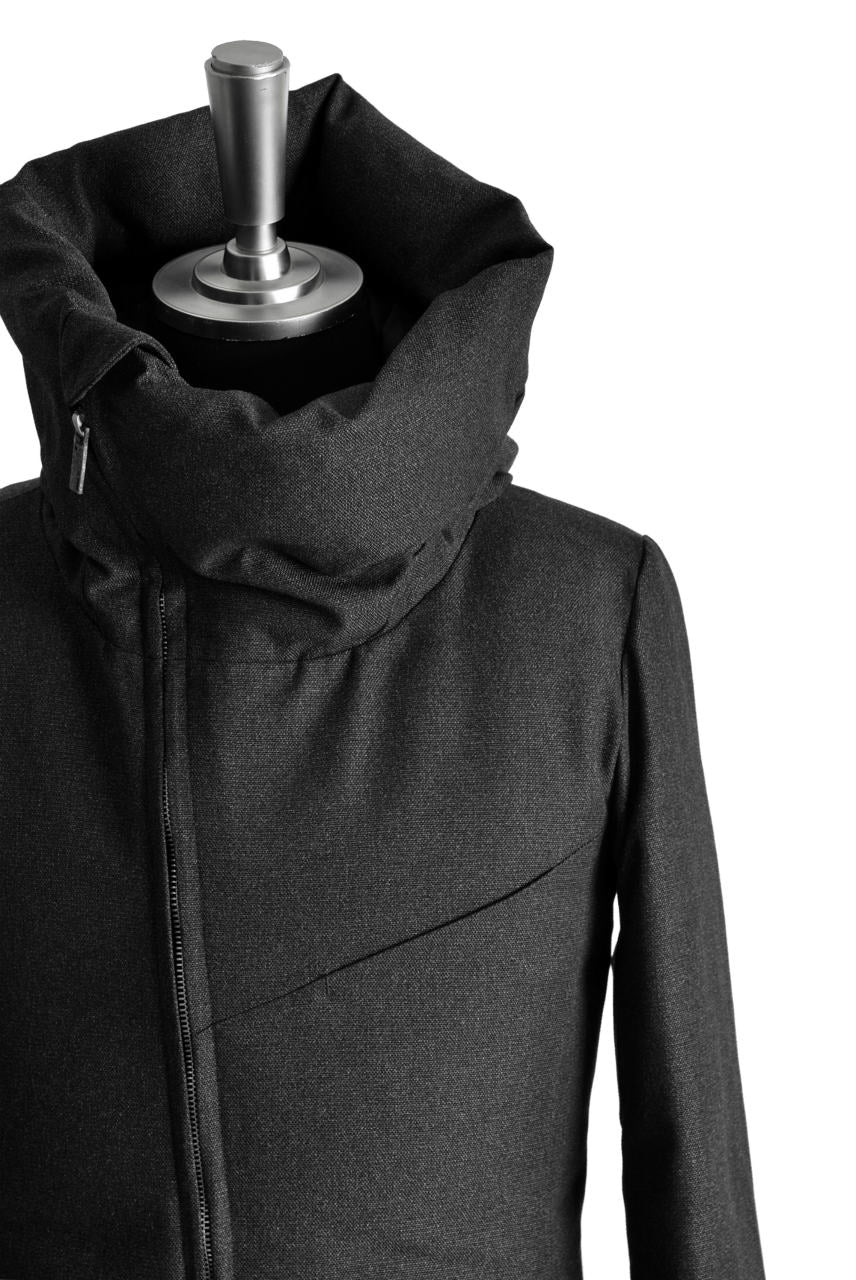N/07 Mods Down Coat / Salt'npepper Canvas (DARK GREY) - Image 10