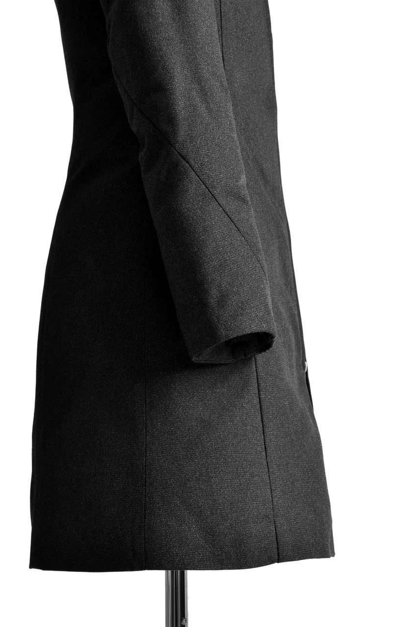 N/07 Mods Down Coat / Salt'npepper Canvas (DARK GREY) - Image 16