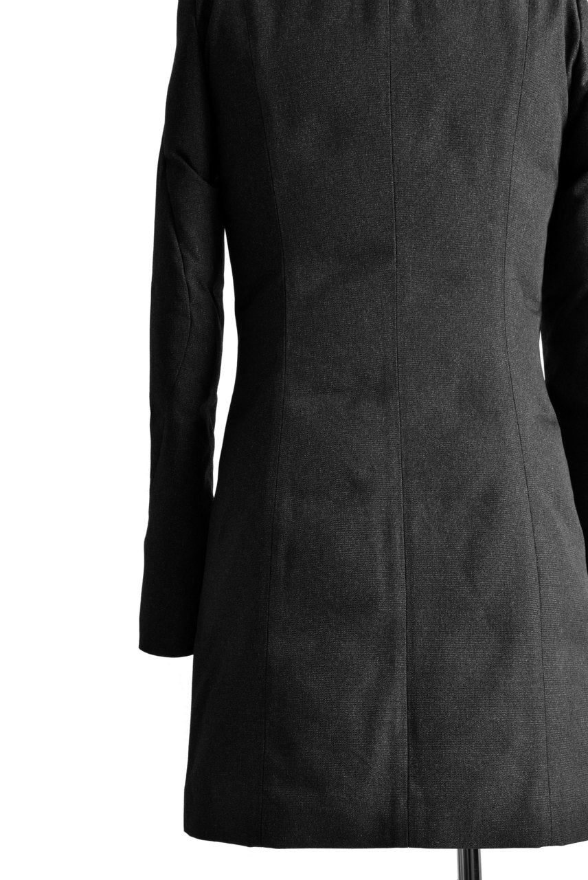 N/07 Mods Down Coat / Salt'npepper Canvas (DARK GREY) - Image 19