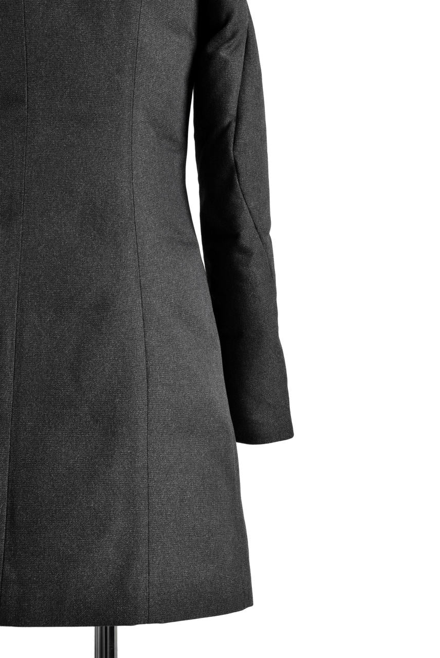 N/07 Mods Down Coat / Salt'npepper Canvas (DARK GREY) - Image 20