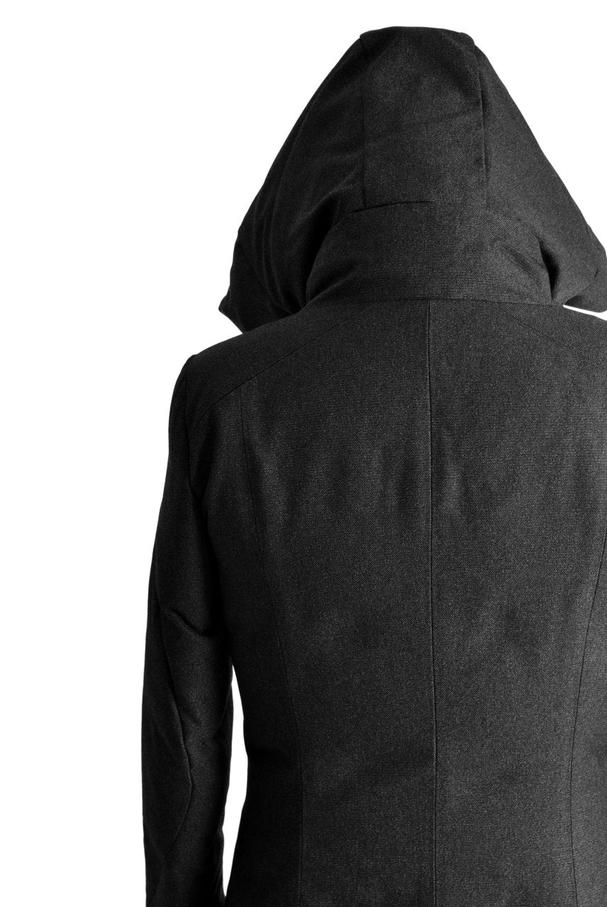 N/07 Mods Down Coat / Salt'npepper Canvas (DARK GREY) - Image 21