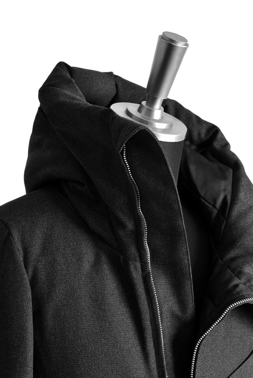 N/07 Mods Down Coat / Salt'npepper Canvas (DARK GREY) - Image 29