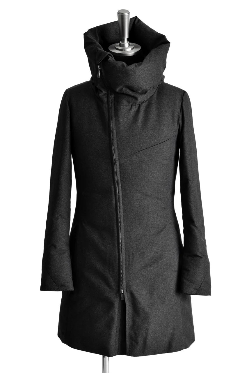 N/07 Mods Down Coat / Salt'npepper Canvas (DARK GREY) - Image 3