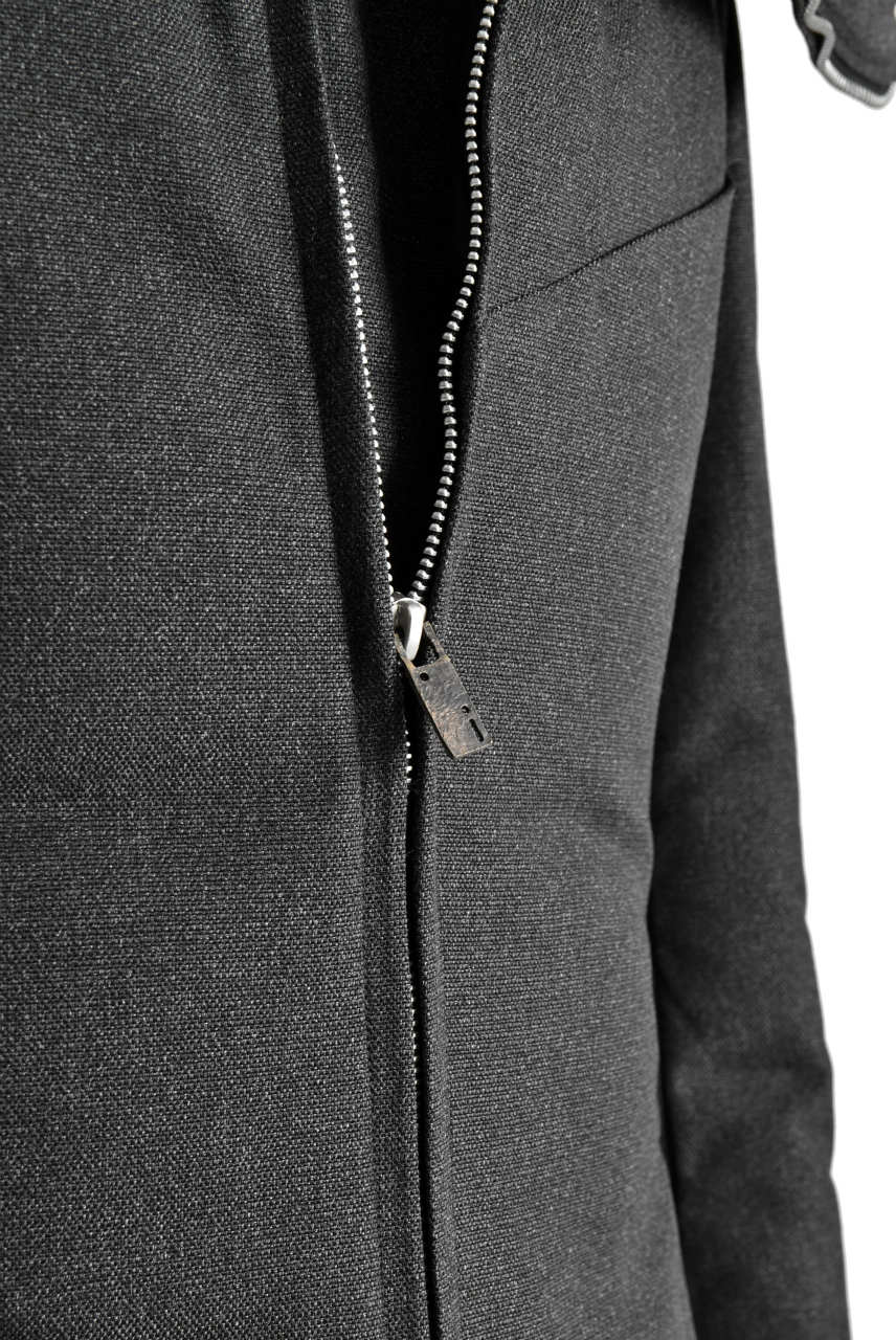 N/07 Mods Down Coat / Salt'npepper Canvas (DARK GREY) - Image 30