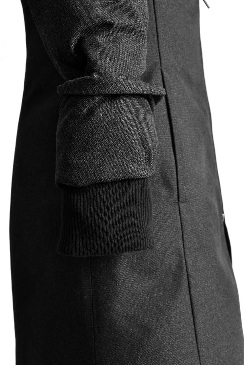 N/07 Mods Down Coat / Salt'npepper Canvas (DARK GREY) - Image 31