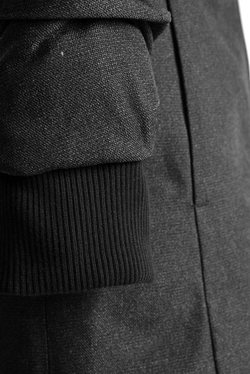 N/07 Mods Down Coat / Salt'npepper Canvas (DARK GREY) - Image 32