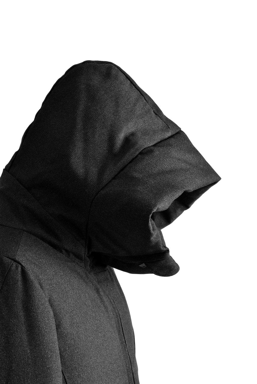 N/07 Mods Down Coat / Salt'npepper Canvas (DARK GREY) - Image 35