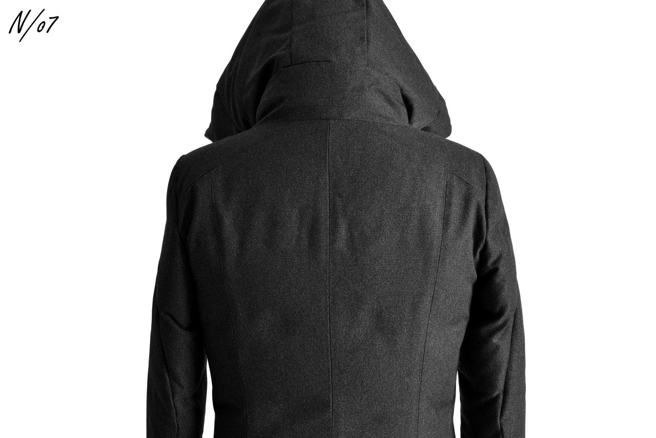 N/07 Mods Down Coat / Salt'npepper Canvas (DARK GREY) - Image 40