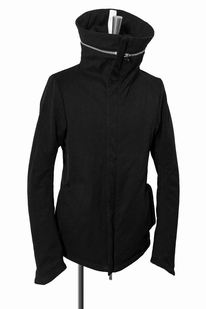 N/07 "MONTICOLA" [cotton/wool doddy tweed | Thinsulate Hi-Loft hooded blouson] (BLACK) - Image 4