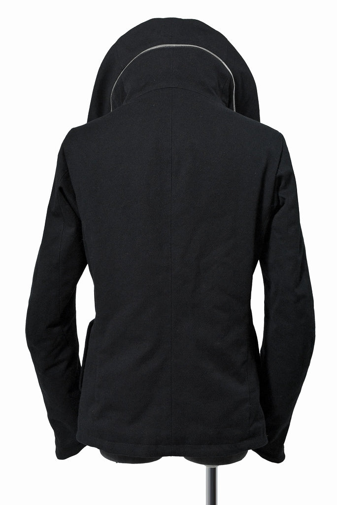 N/07 "MONTICOLA" [cotton/wool doddy tweed | Thinsulate Hi-Loft hooded blouson] (BLACK) - Image 6