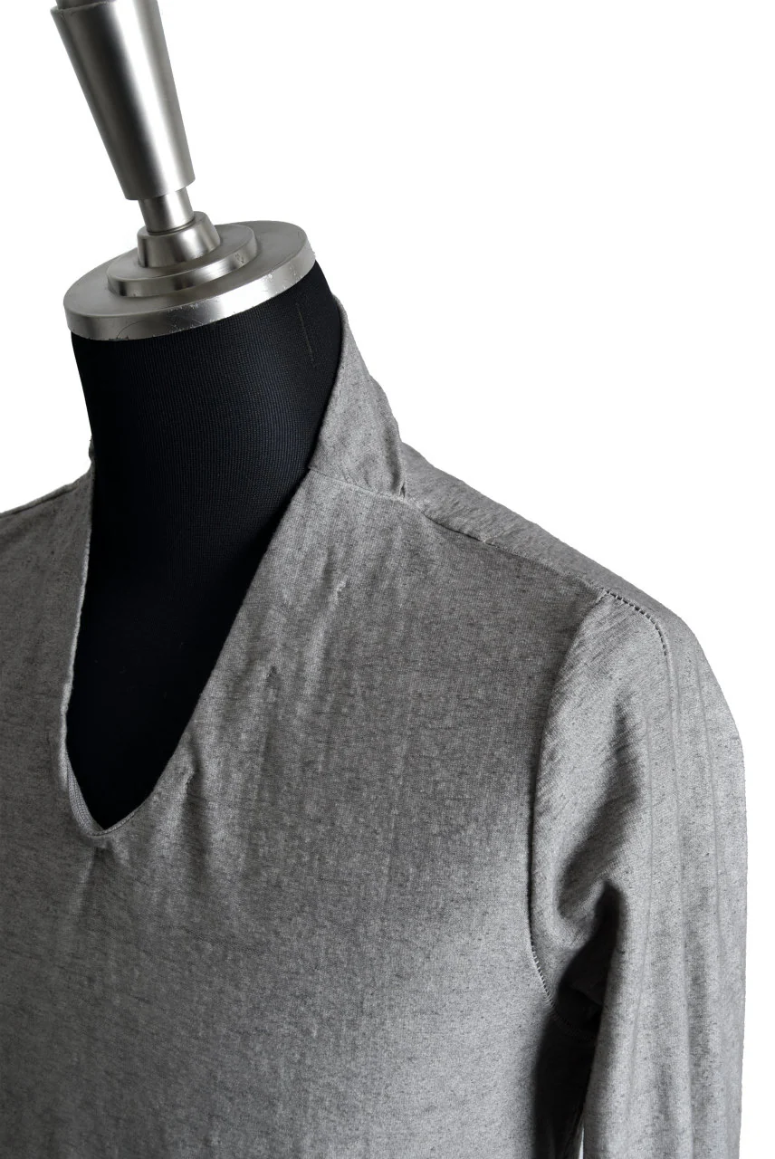 N/07 Neck Follow Jersey Tops / Sumi Ink Dyed (INK) - Image 11