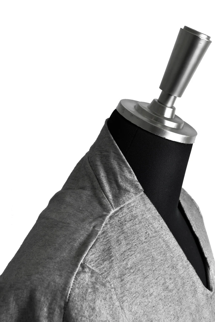 N/07 Neck Follow Jersey Tops / Sumi Ink Dyed (INK) - Image 12