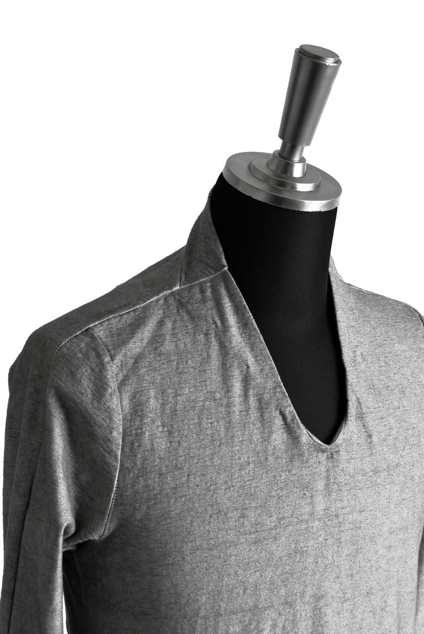 N/07 Neck Follow Jersey Tops / Sumi Ink Dyed (INK) - Image 18