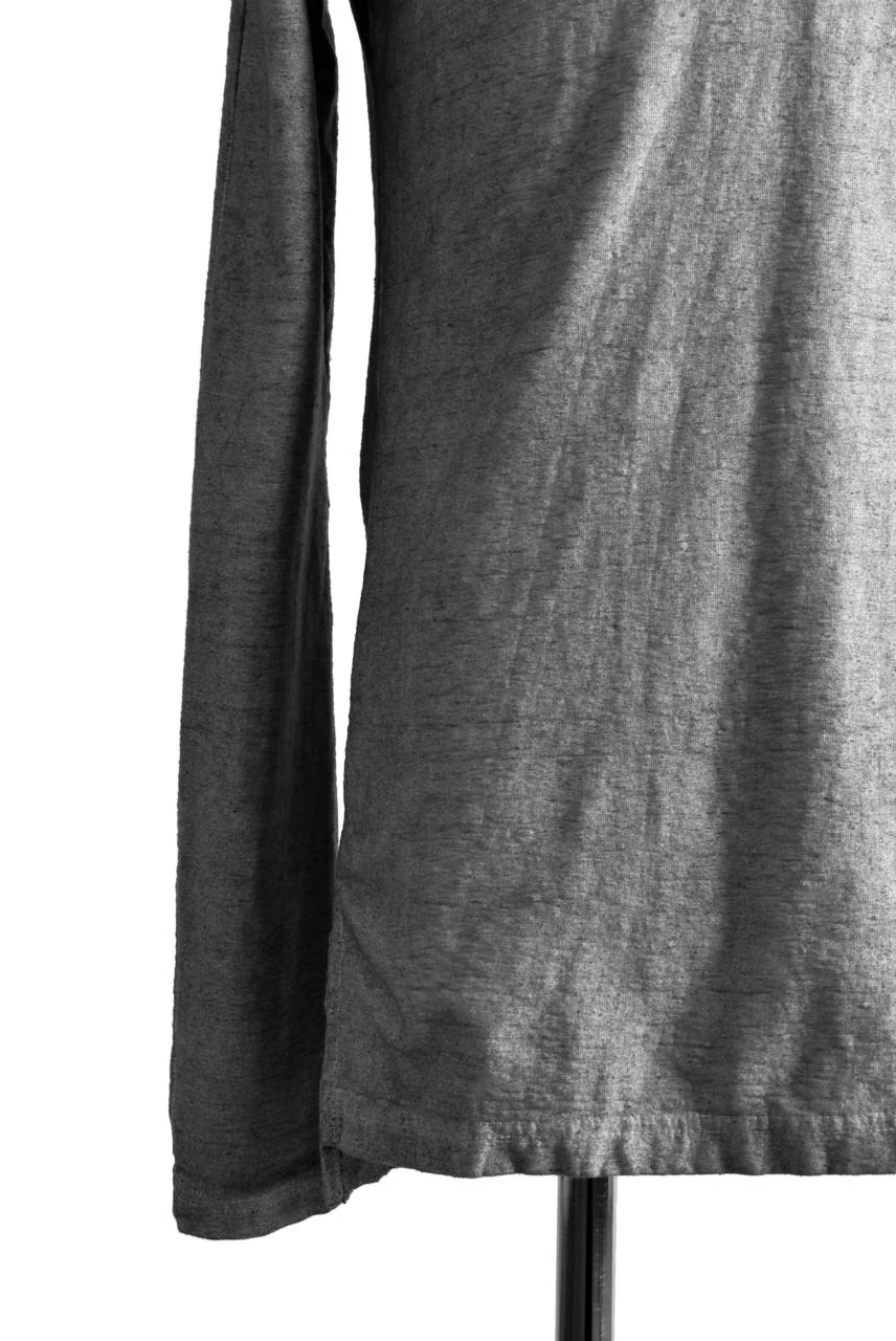 N/07 Neck Follow Jersey Tops / Sumi Ink Dyed (INK) - Image 19