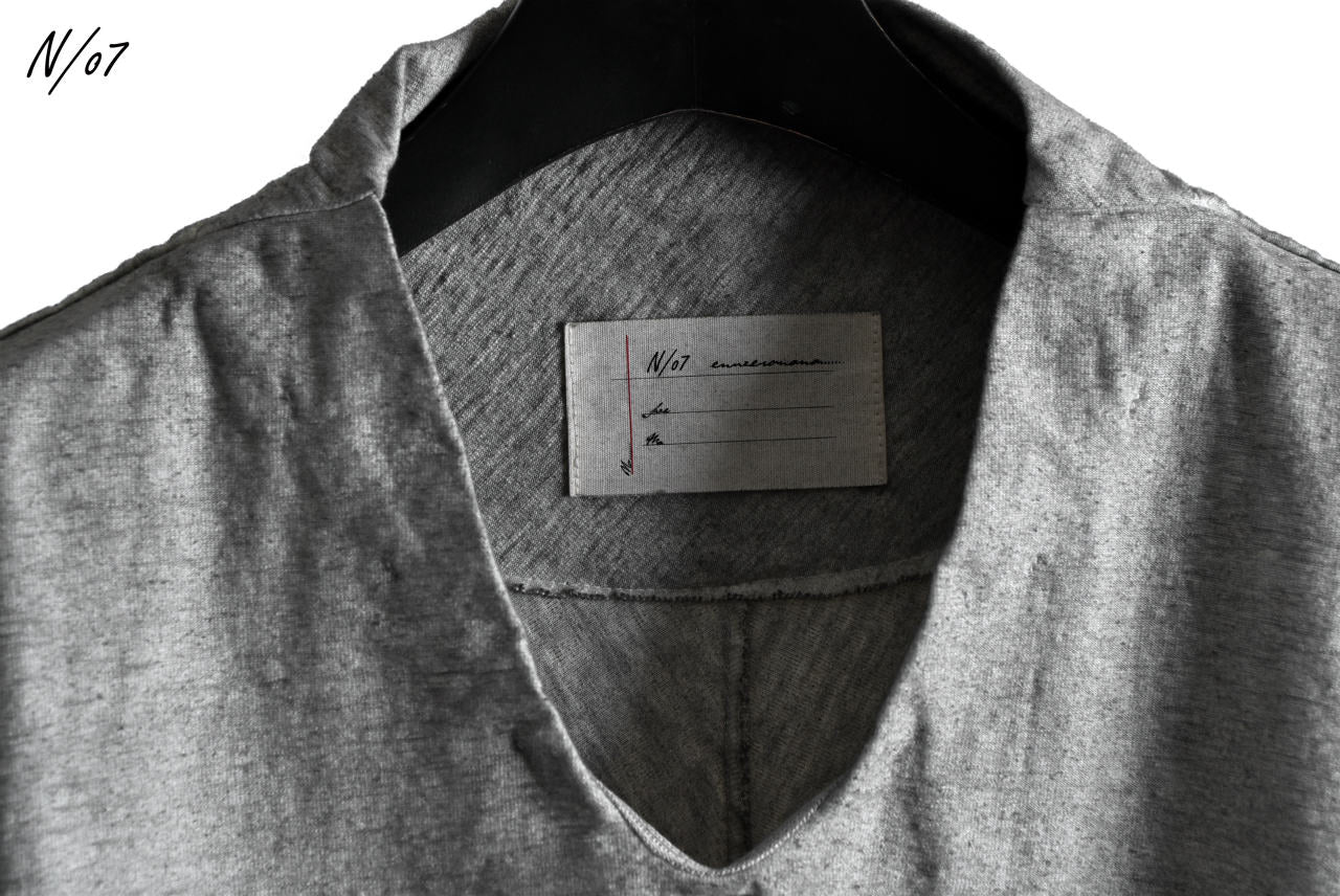 N/07 Neck Follow Jersey Tops / Sumi Ink Dyed (INK) - Image 34