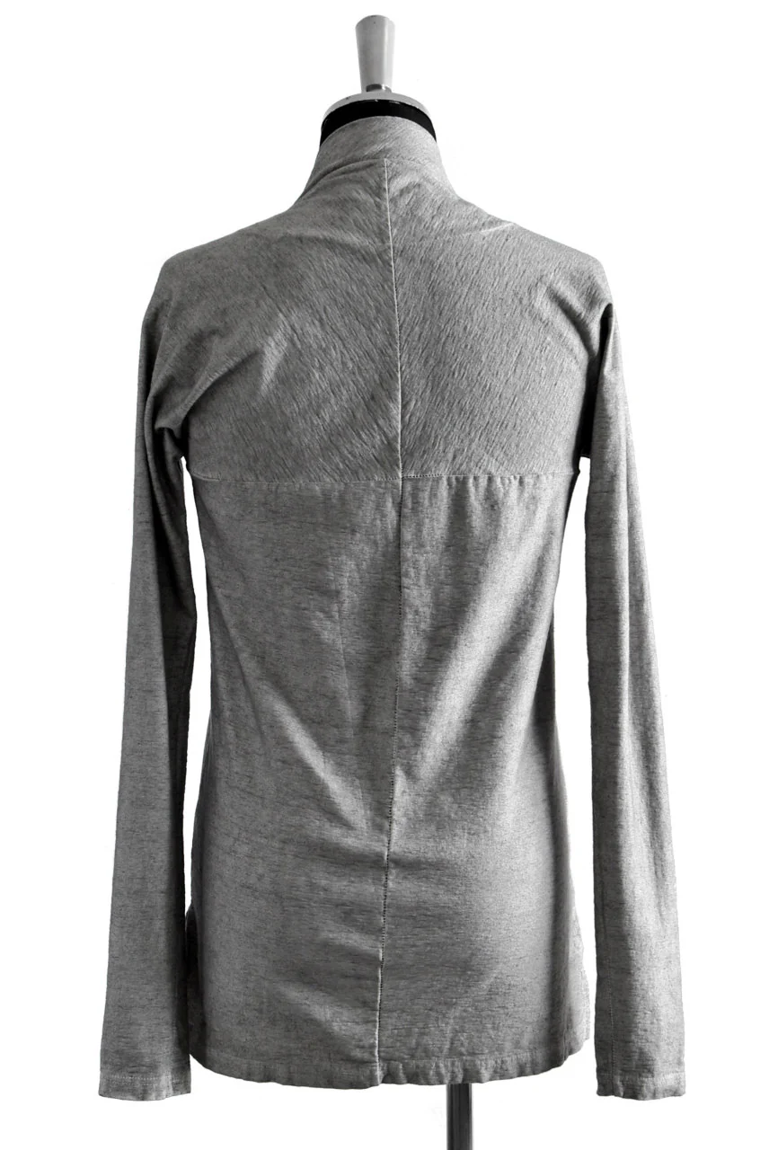 N/07 Neck Follow Jersey Tops / Sumi Ink Dyed (INK) - Image 6