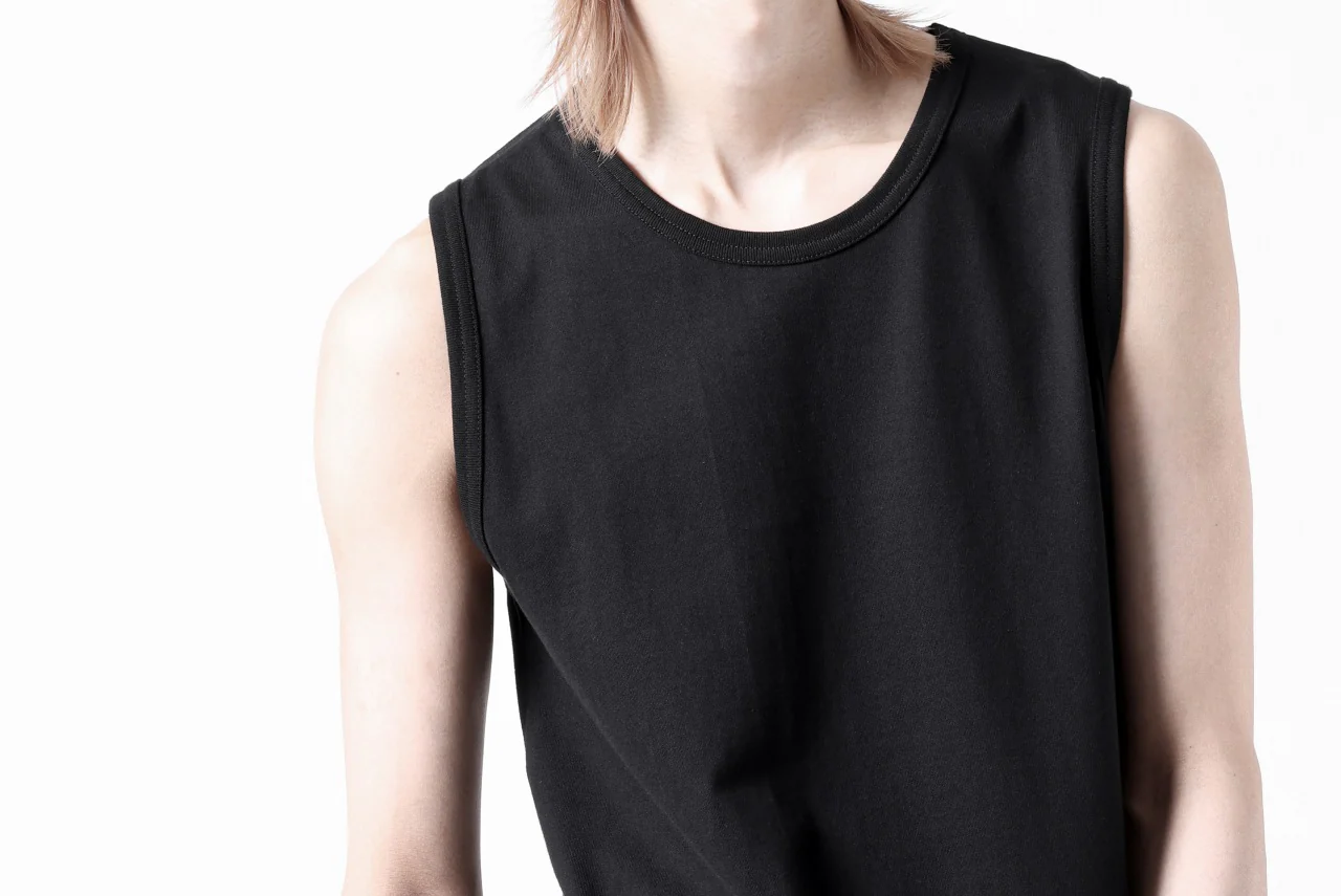 N/07 NO SLEEVE TOP / CLASSIC JERSEY (BLACK) - Image 21