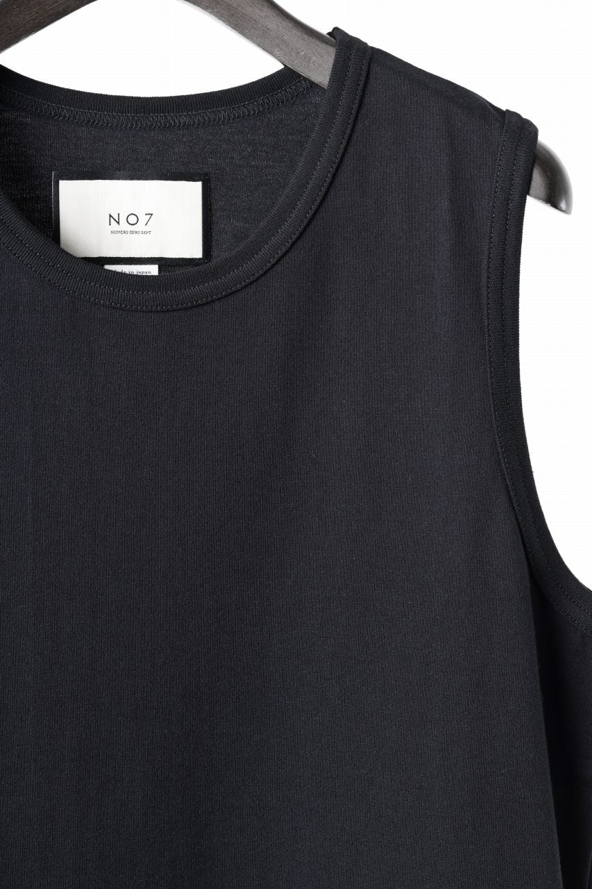 N/07 NO SLEEVE TOP / CLASSIC JERSEY (BLACK) - Image 5