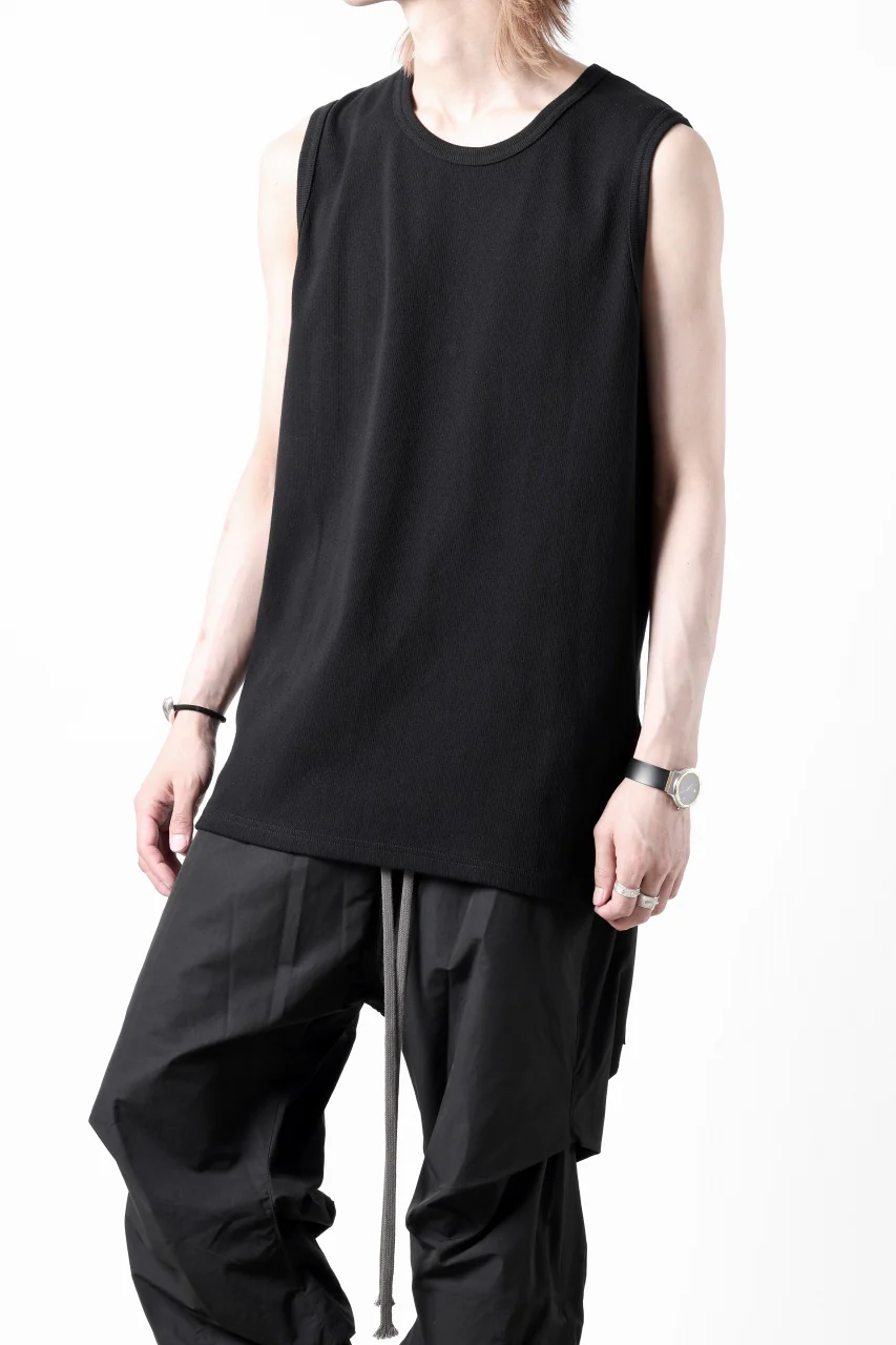 N/07 NO SLEEVE TOP / SUPER STRETCH BARE TELECO (BLACK) - Image 15