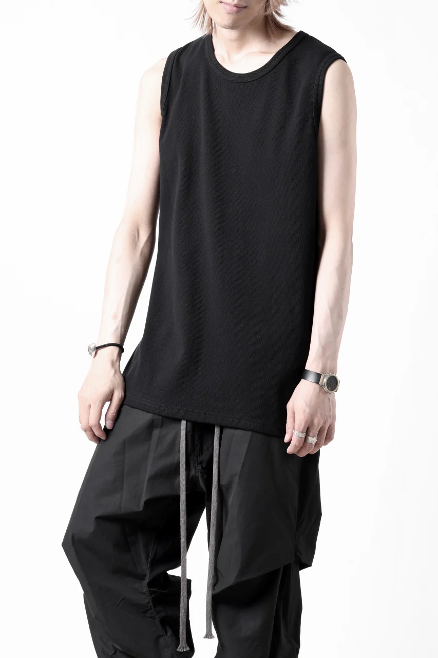 N/07 NO SLEEVE TOP / SUPER STRETCH BARE TELECO (BLACK) - Image 16