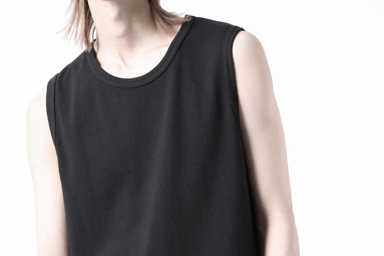 N/07 NO SLEEVE TOP / SUPER STRETCH BARE TELECO (BLACK) - Image 21