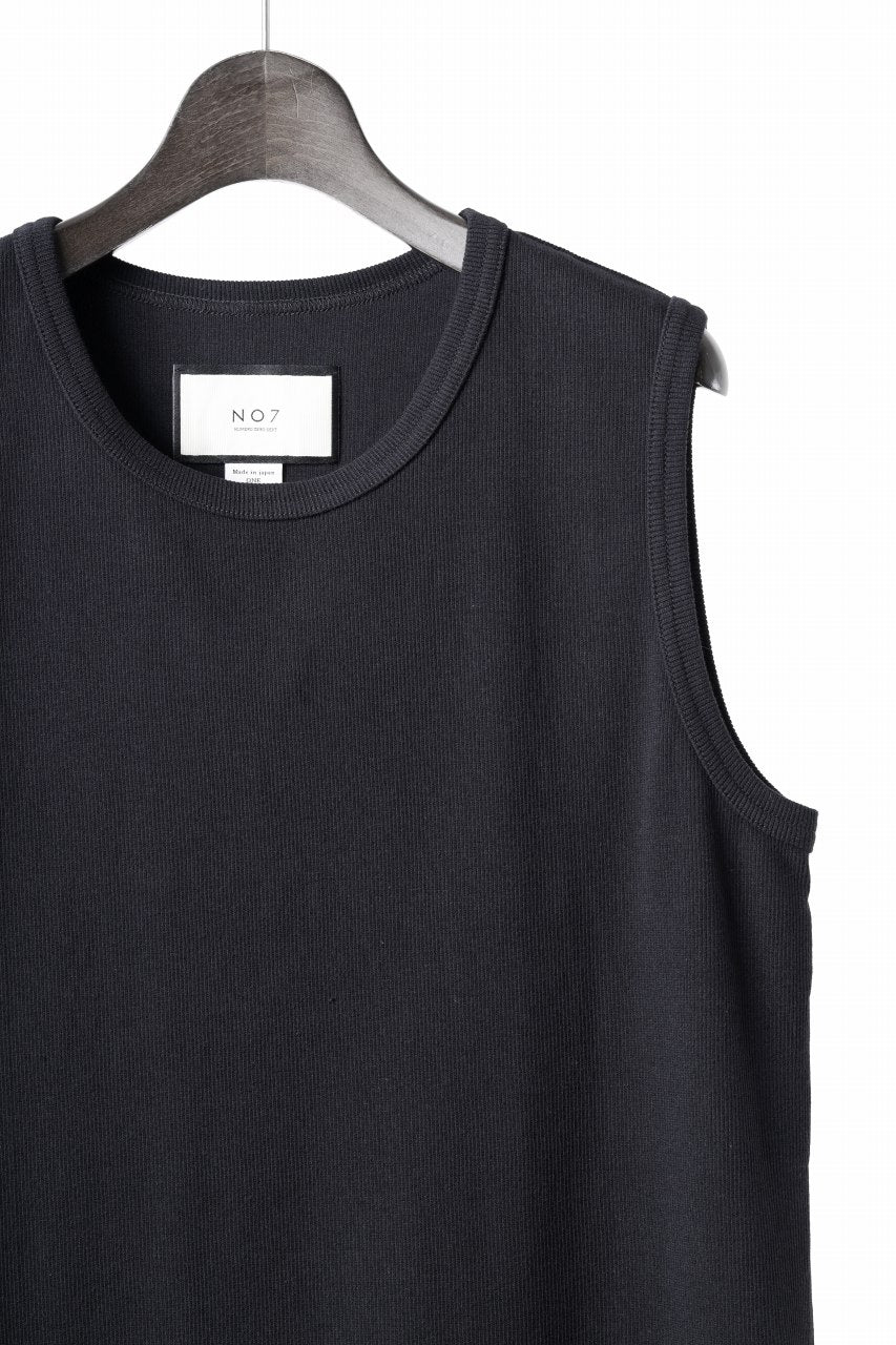 N/07 NO SLEEVE TOP / SUPER STRETCH BARE TELECO (BLACK) - Image 5