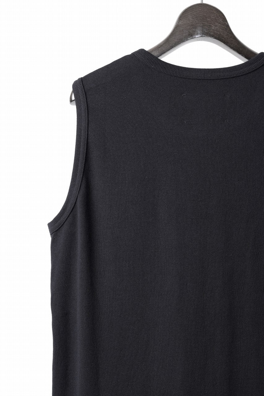 N/07 NO SLEEVE TOP / SUPER STRETCH BARE TELECO (BLACK) - Image 10