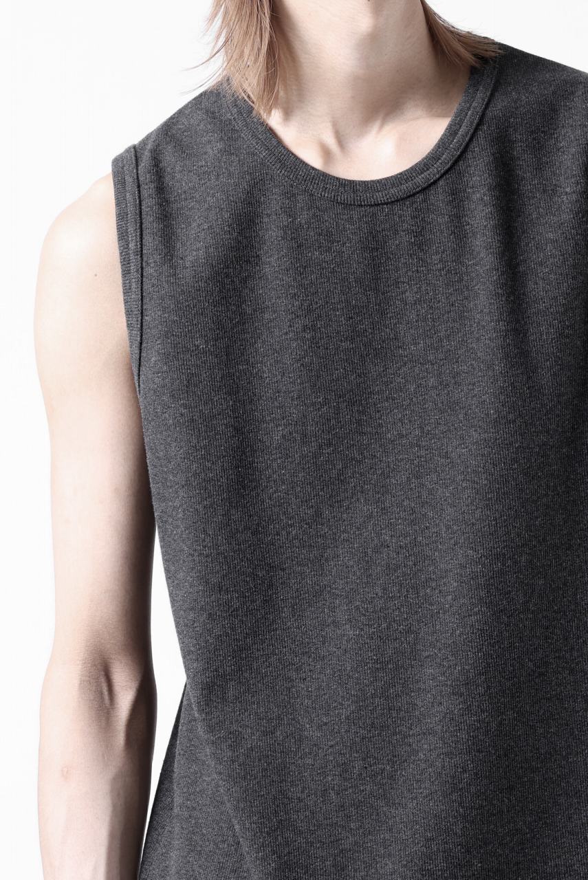 N/07 NO SLEEVE TOP / SUPER STRETCH BARE TELECO (HEATHER GREY) - Image 18