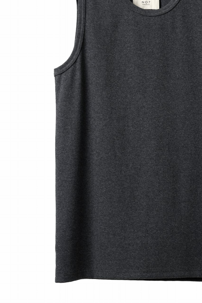 N/07 NO SLEEVE TOP / SUPER STRETCH BARE TELECO (HEATHER GREY) - Image 6