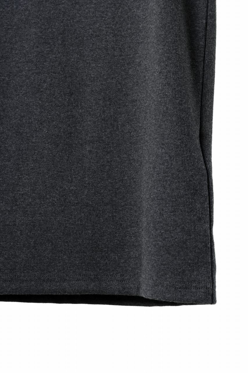 N/07 NO SLEEVE TOP / SUPER STRETCH BARE TELECO (HEATHER GREY) - Image 9